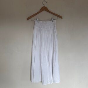 Cotton Madewell White Women's Skirt - Stretchy lightweight midi XXS